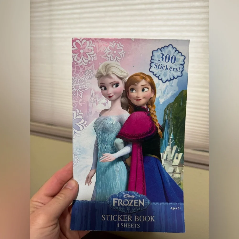 Disney Frozen Anna Child Wig Halloween NWT And Sticker Book